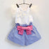 Schleife Shorts Blumenbluse Outfit