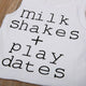 Milchshakes Spieldaten T-Shirts