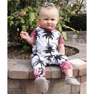 Palm Tree Strampler Jumpsuit