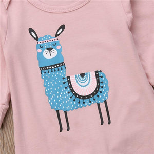 Llama Onesie Rosa