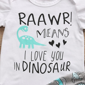 Raawr Hosen Outfit Dinosaur Strampler